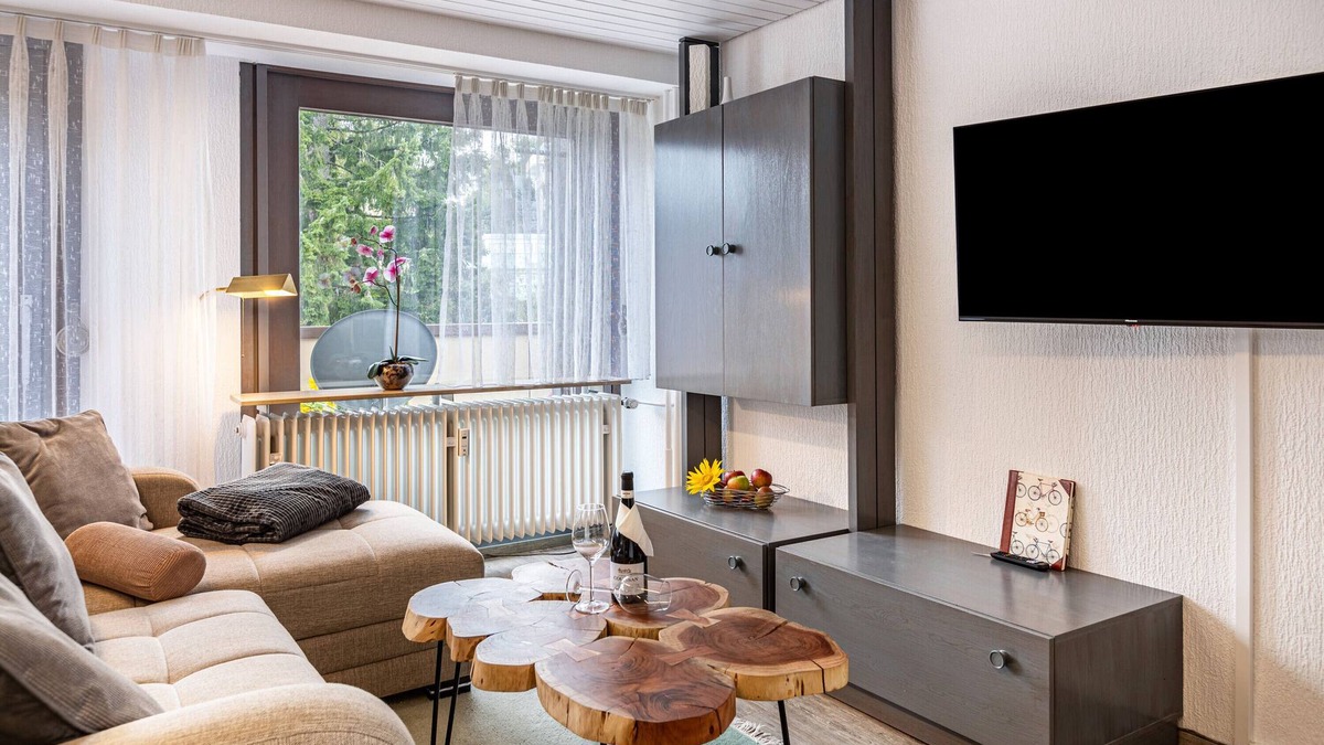 Schoenwald Apartment | Modern Holiday Apartment “Luzia” with Pool, Sauna, Balcony & Wi-Fi