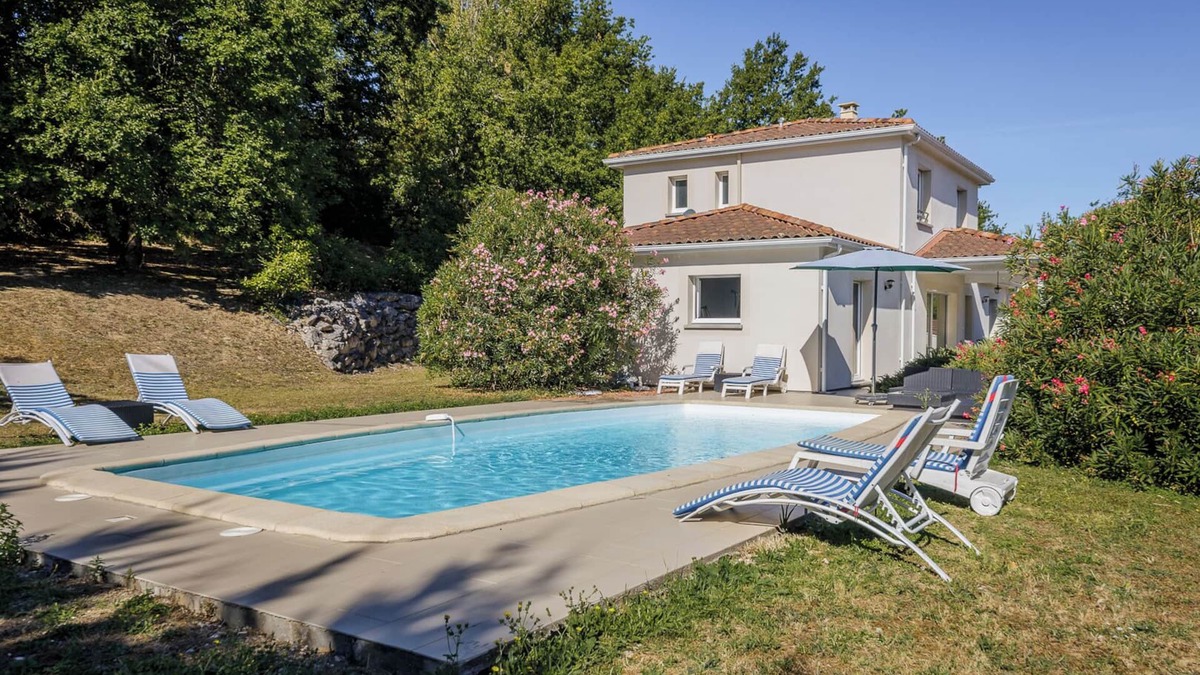 Pujols House | Modern home in the South of France with its own private swimming pool