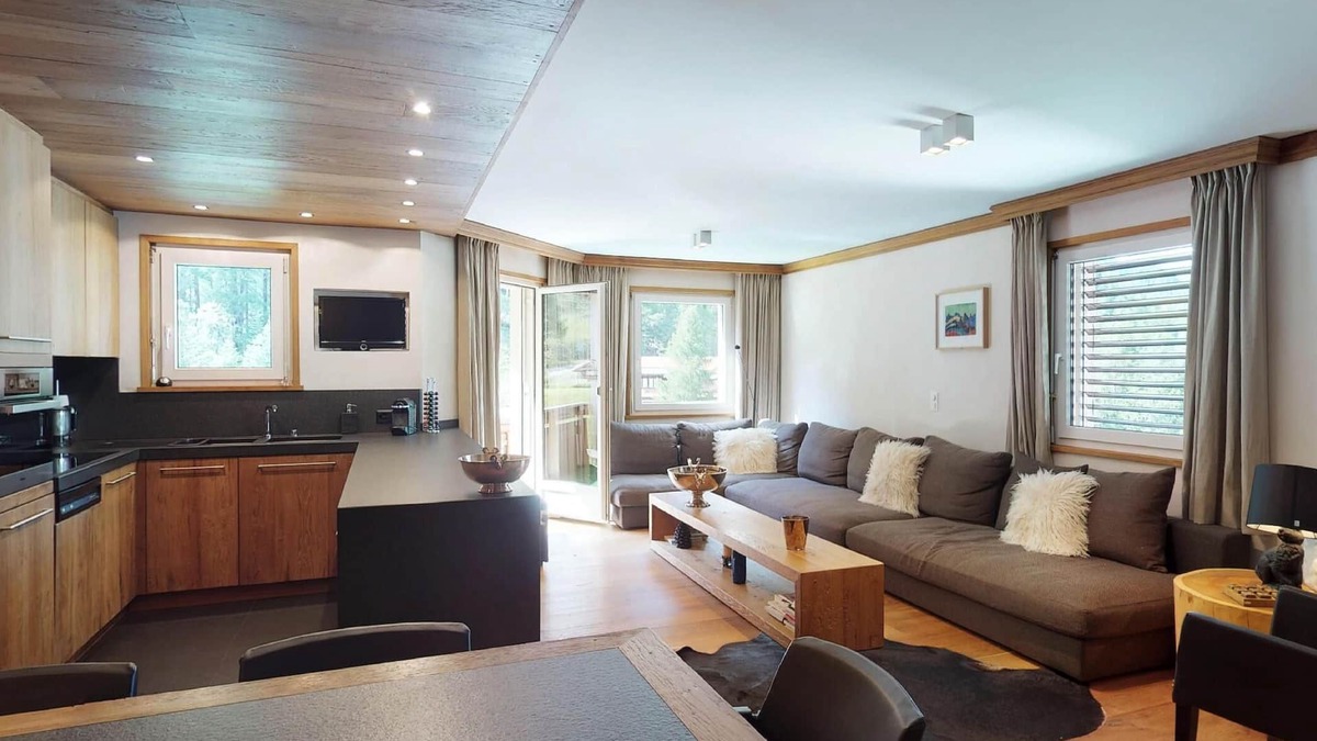 St. Moritz Apartment | Modern in alpine style designed apartment with tasteful details
