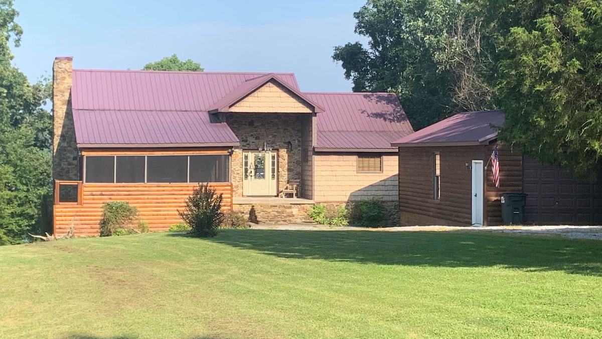 Falls of Rough Cabin | Modern Lakefront Log Cabin on Rough River Lake