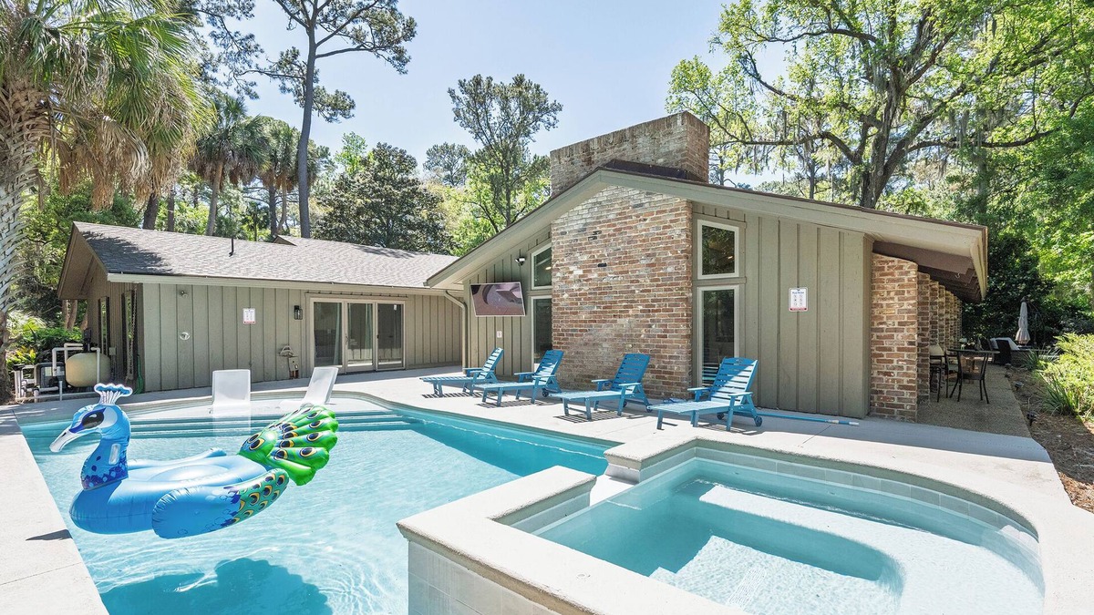 Sea Pines House | Modern Luxe 5BR Sea Pines Bliss on Atlantic Dunes Golf Course - Pool/Hot Tub