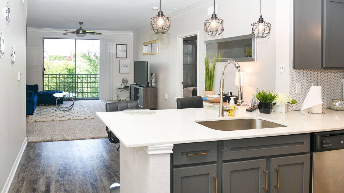 Braeswood Place Apartment | Modern Luxury/NRG/MEDICAL CENTER 2 Bed 2 Bath KING Beds