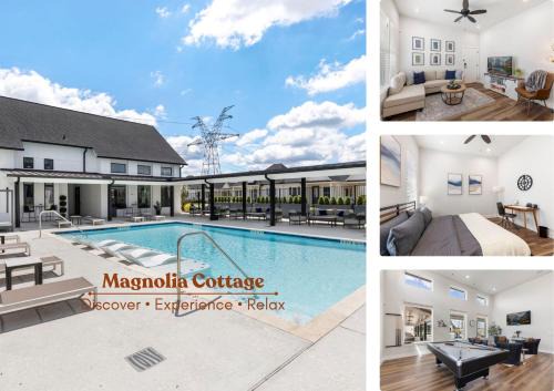 Magnolia House | Modern Magnolia Cottage Pool and Gym Access