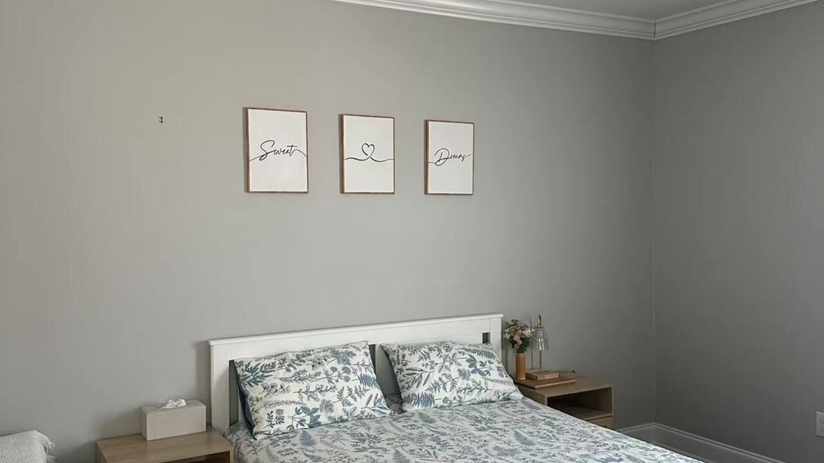 Hicksville Apartment | Modern Masters Bedroom with Cozy Vibes
