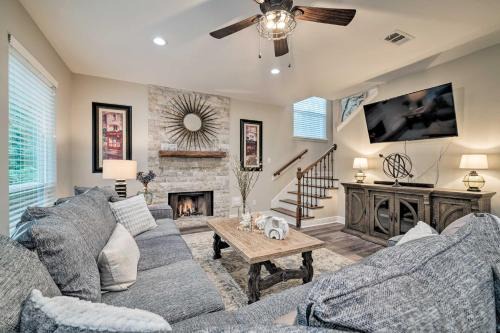 Montgomery House | Modern Montgomery Home with Backyard, Deck, and Grill