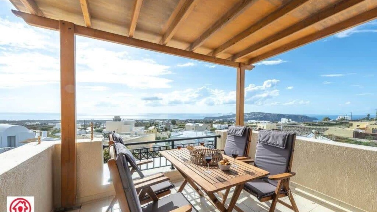 Megalochori Apartment | Modern Naya Escape in Santorini with Captivating Sea Views
