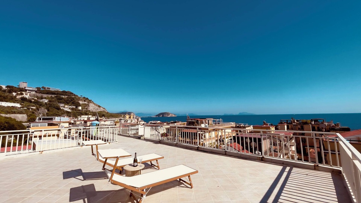 Pozzuoli Apartment | Modern Penthouse with Stunning Ocean View of Capri and the Gulf