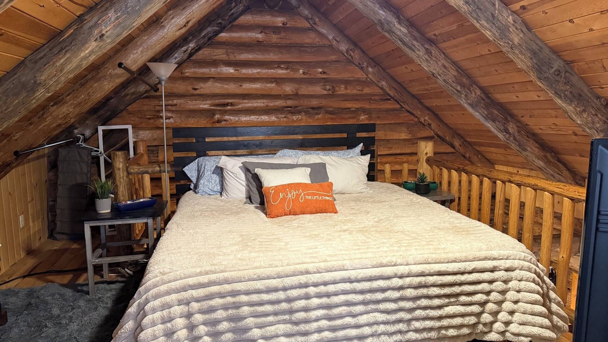 Brainerd Cabin | Modern Rustic authentic log cabin on Borden Lake.