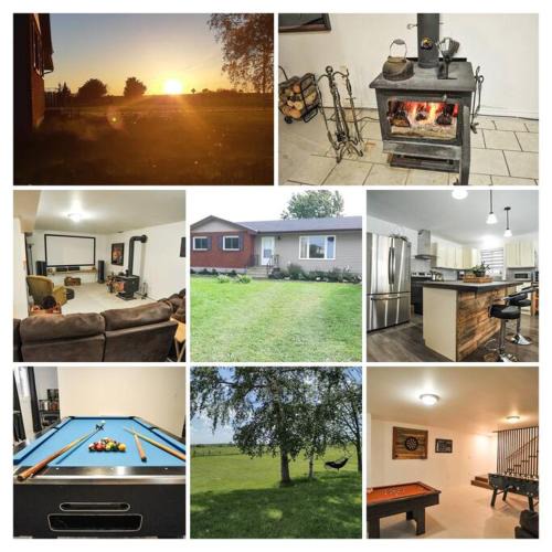 Kemble House | Modern Rustic Home with Wood Stove & Pool Table