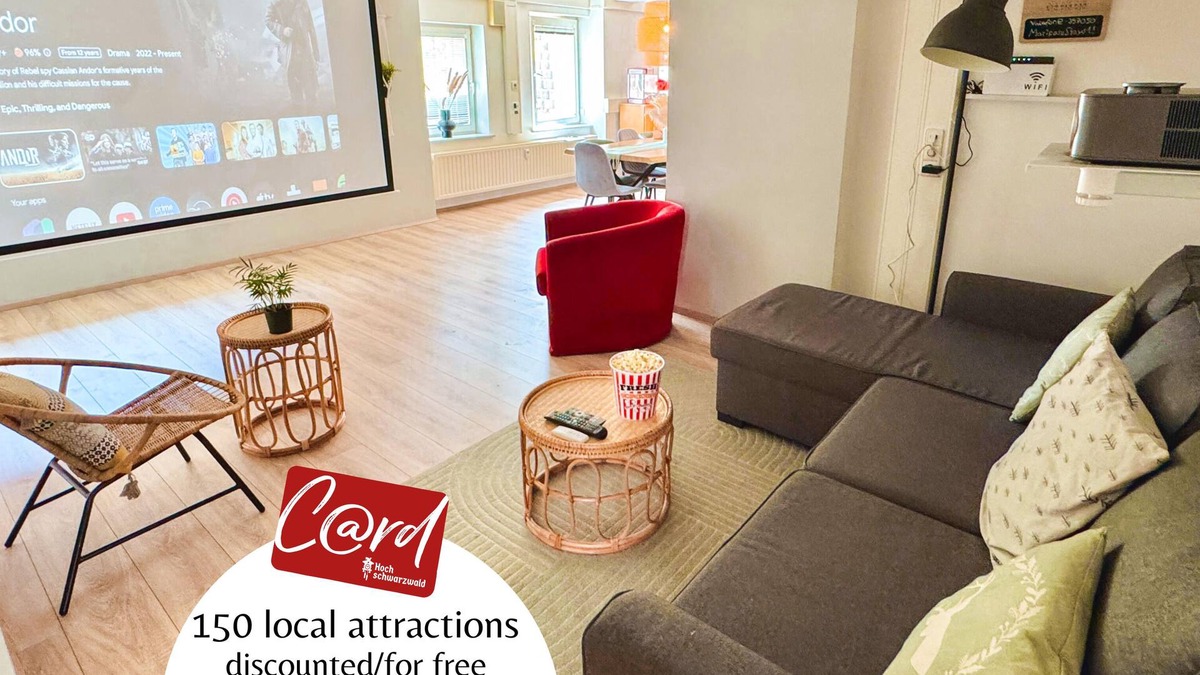 Lenzkirch Apartment | Modern & Spacious, Home Cinema & popcorn, parking, near lake, ideal for families