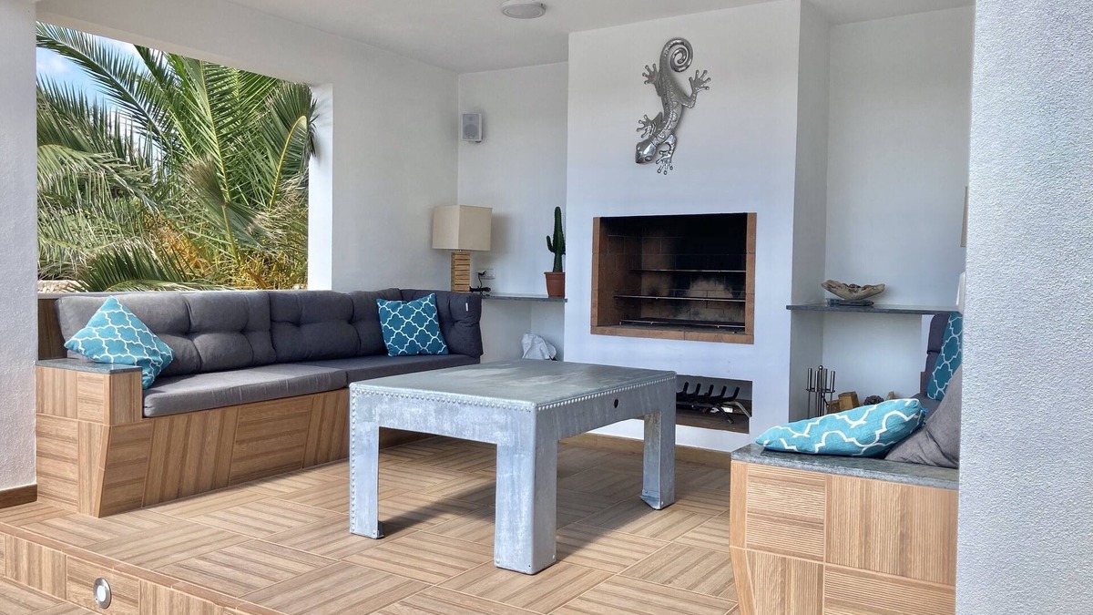 Sant Lluis Villa | Modern, spacious, private, views of olive groves and sunset from pool house