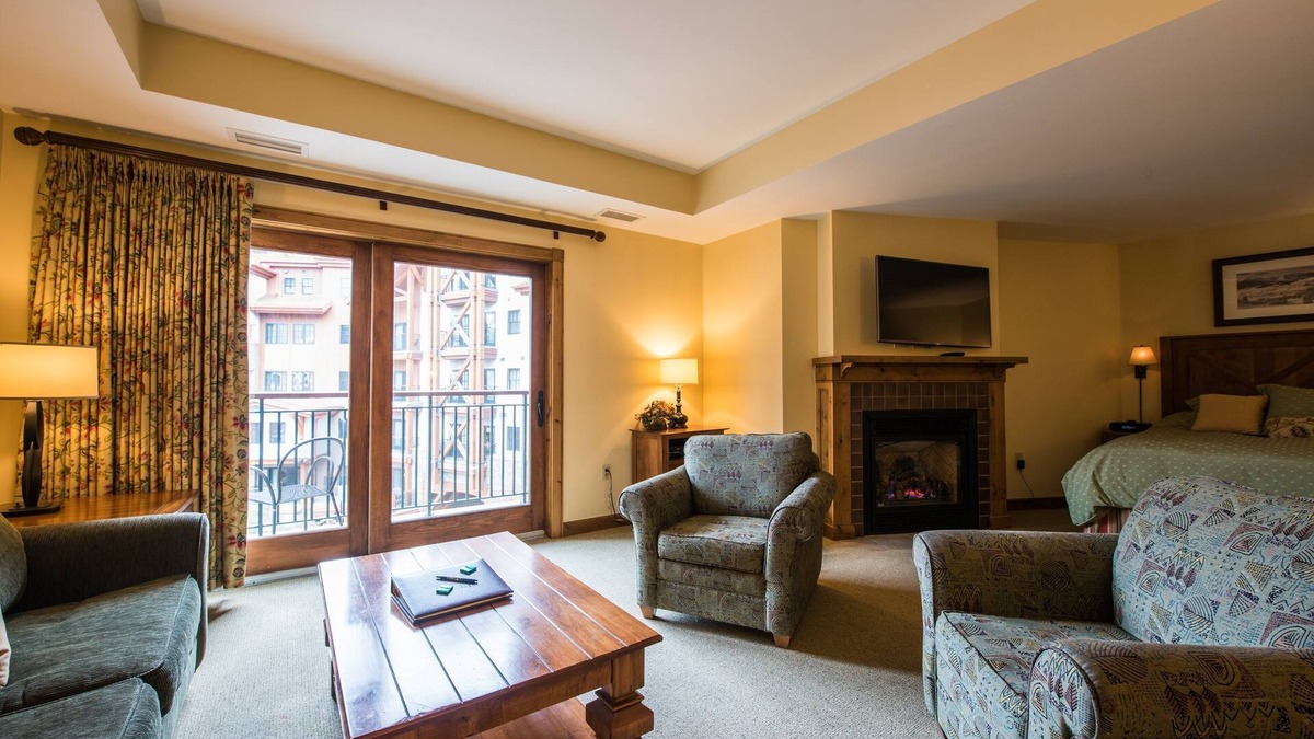 Crested Butte Cabin | Modern Studio Condo | Fireplace and Balcony