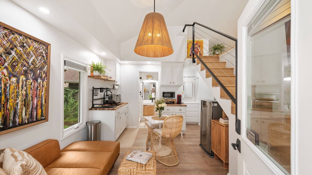 Maple Ridge Cottage | Modern Sunset cottage in Tulsa walk to gathering place downtown and Utica square