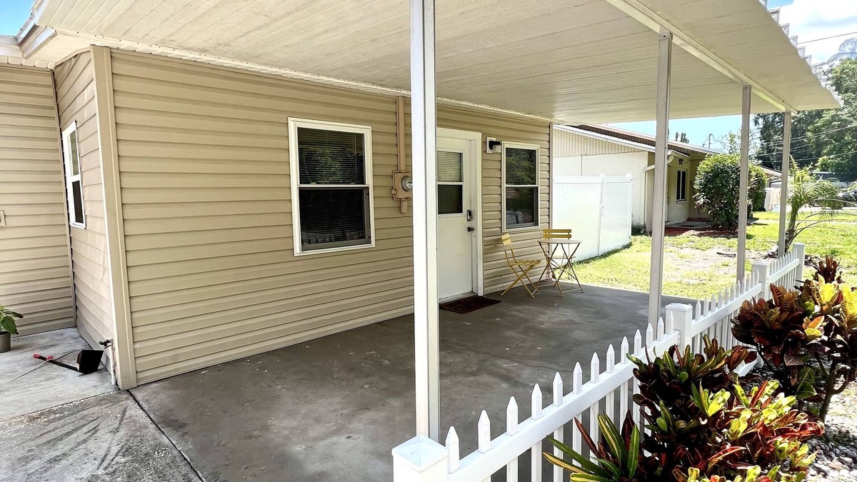 Citrus Park House | Modern tiny home with spacious backyard and pool