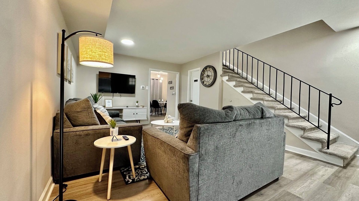 Gastonia Apartment | Modern Townhome w/Balcony Walk to FUSE Stadium