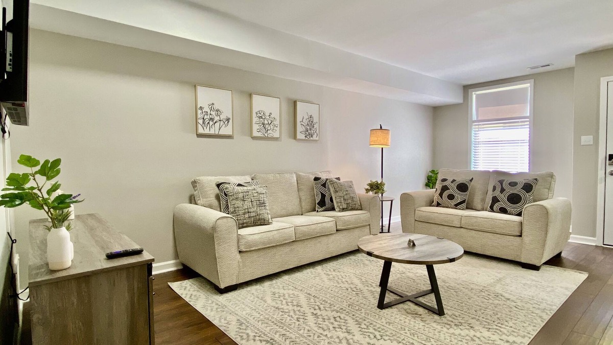 Gastonia Apartment | Modern Townhome w/Balcony Walk to FUSE Stadium
