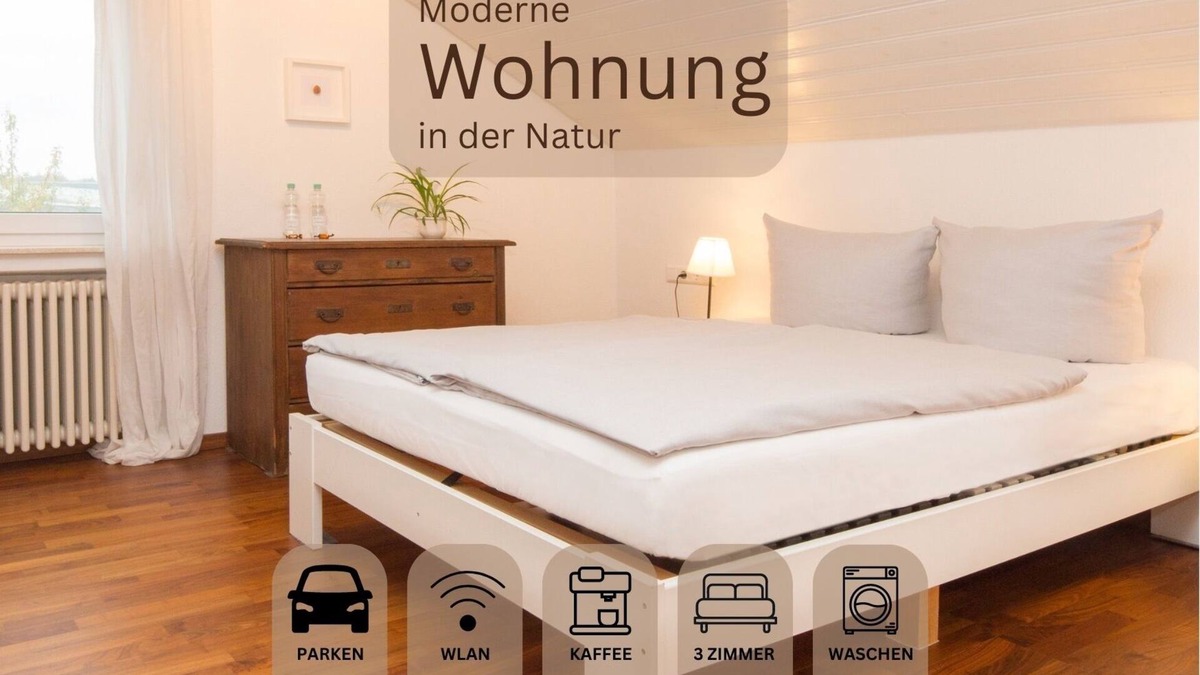 Markdorf Apartment | Modern vacation apartment in the countryside - 3 bedrooms and 1.5 bathrooms