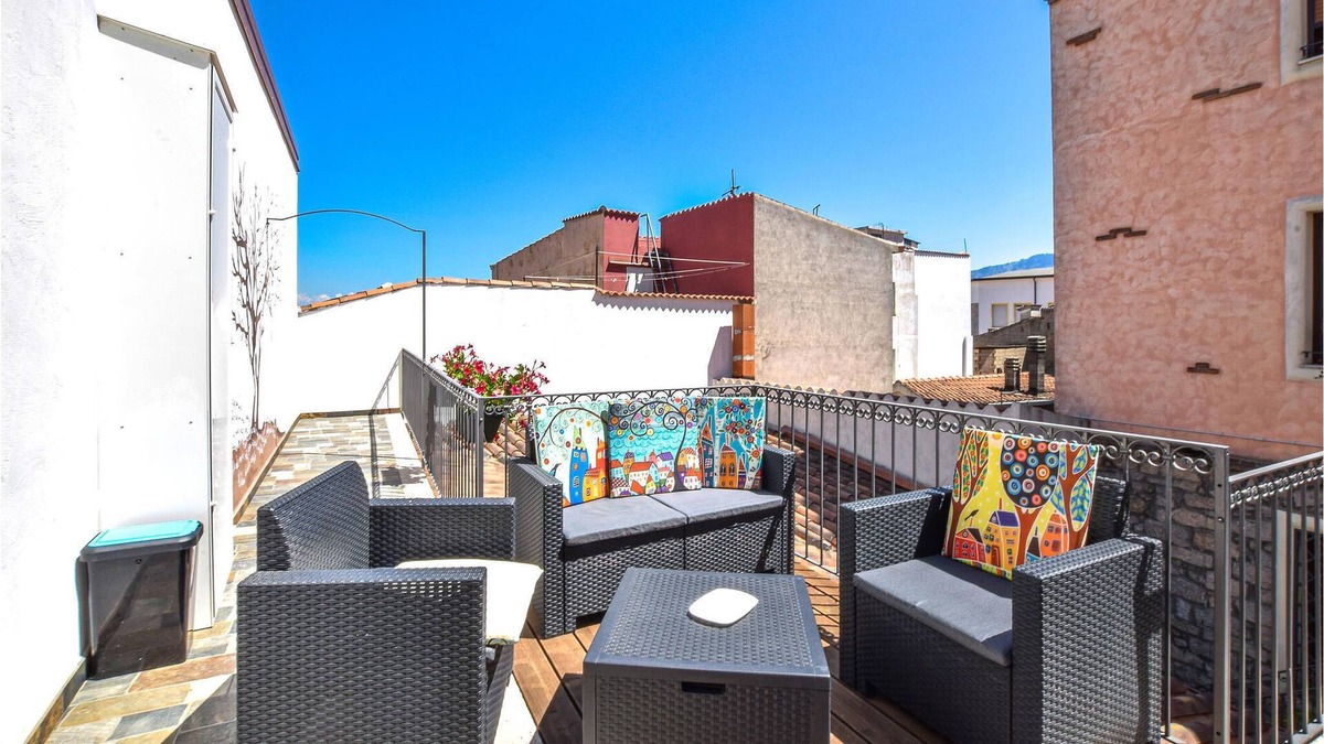 Orgosolo Apartment | Modern vacation home in charming side street of Orgosolo.