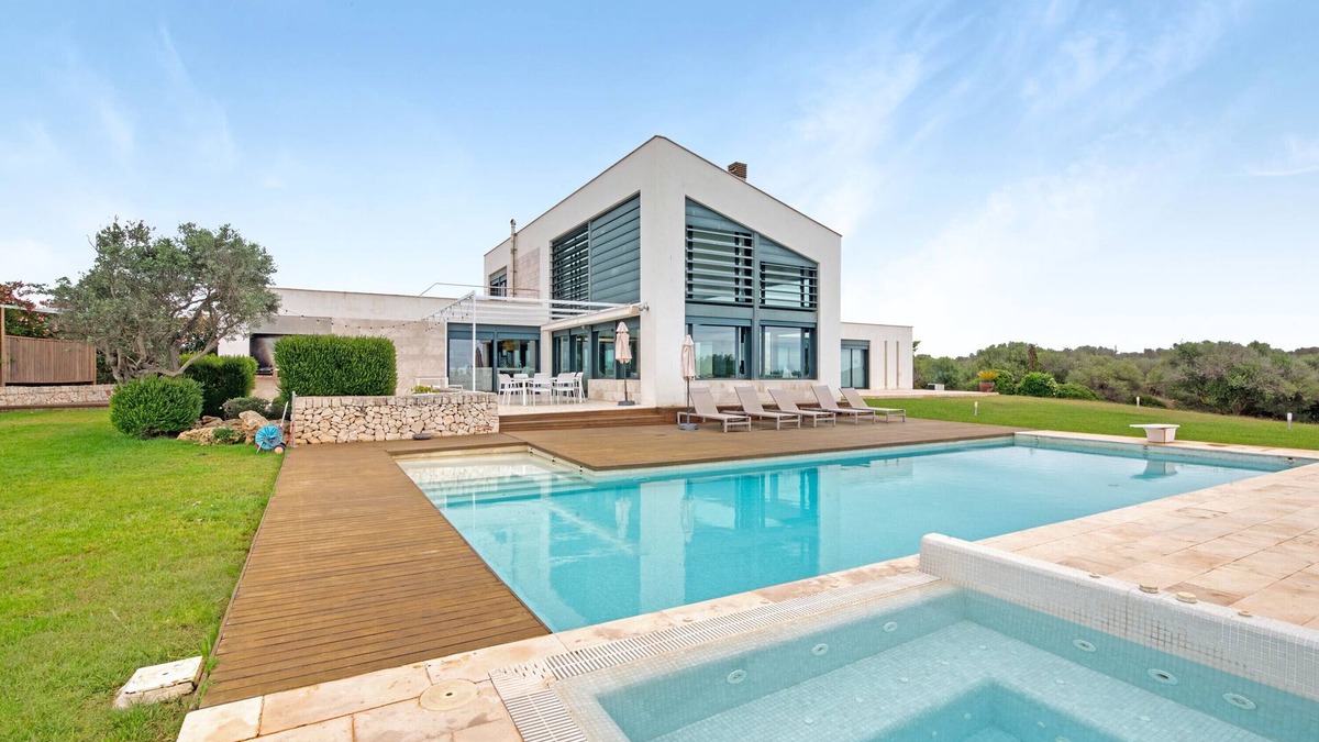 Es Canutells Villa | Modern Villa "Forma Nou" with Sea View and Pool