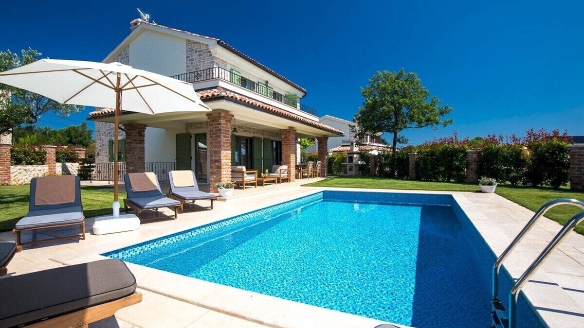 Kras Villa | Modern Villa Nika* with a rustic touch and a pool on Krk