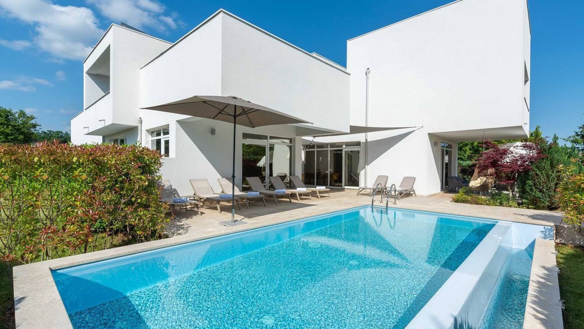 Municipality of Zminj Villa | Modern Villa with Heated Indoor and Outdoor Pool for up to 8 Guests
