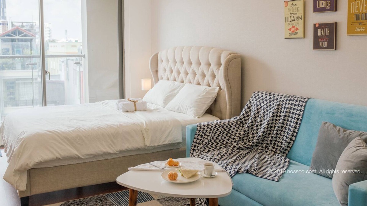 Bach Dang Riverside Apartment | MODERN WARM STUDIO - FREE INFINITY POOL&GYM- Masteri Millennium