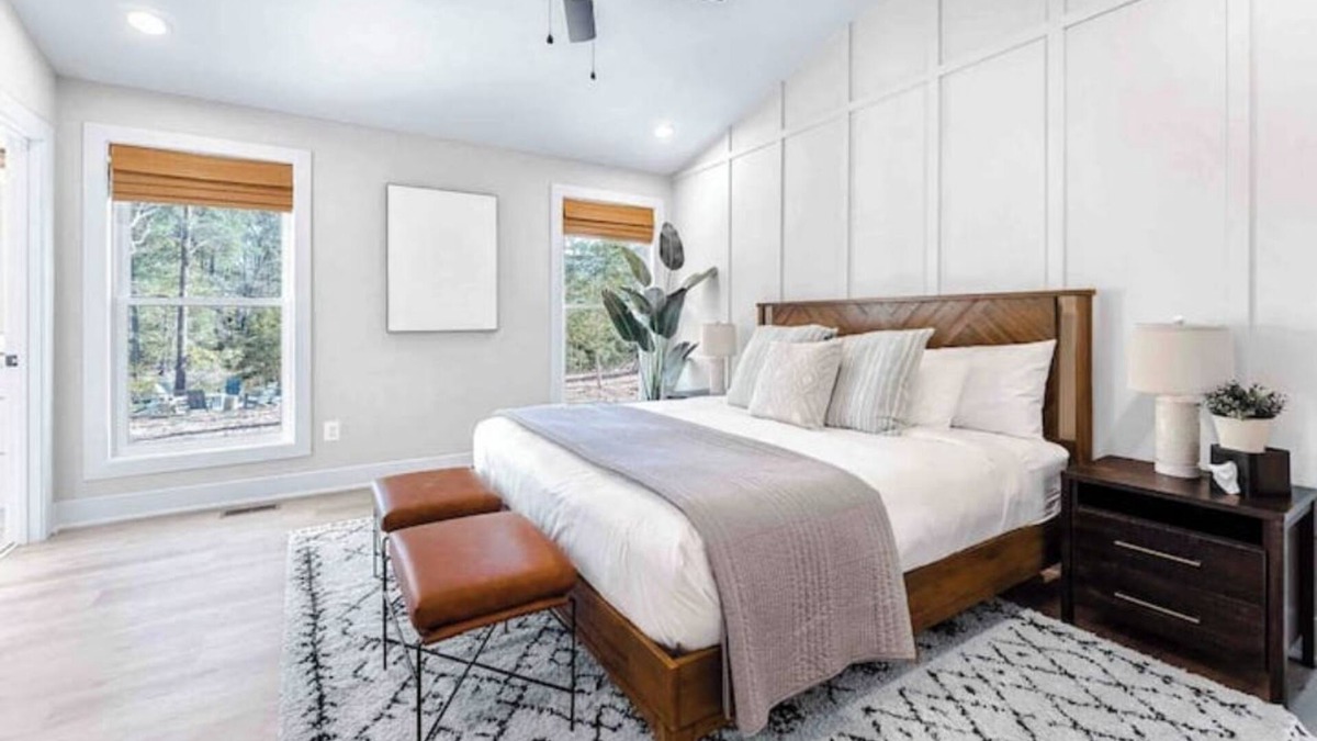 Mount Holly House | Modern Waterfront Home with Kayak, Firepit, Gameroom, Pool+Beaches, Dog & EV OK