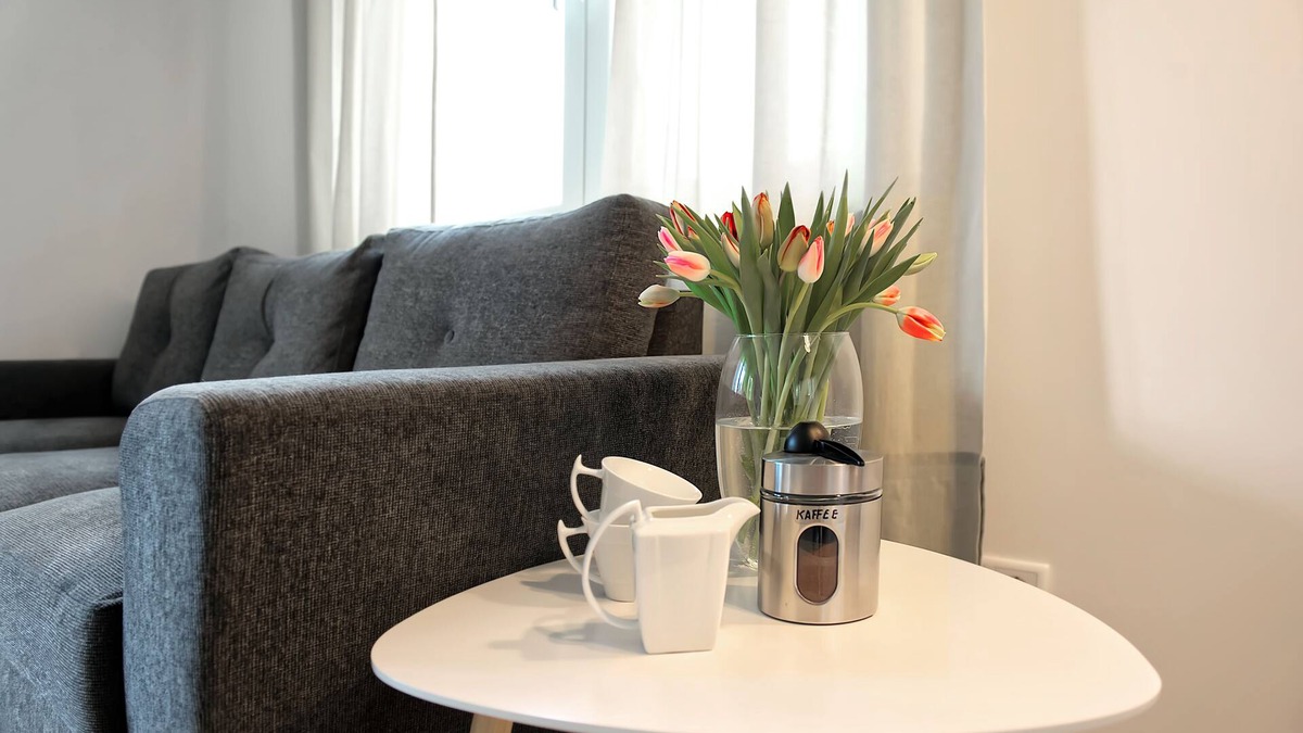Bad Oeynhausen Apartment | Modern Wohnen mit Smarttv, Parkplatz und Küche