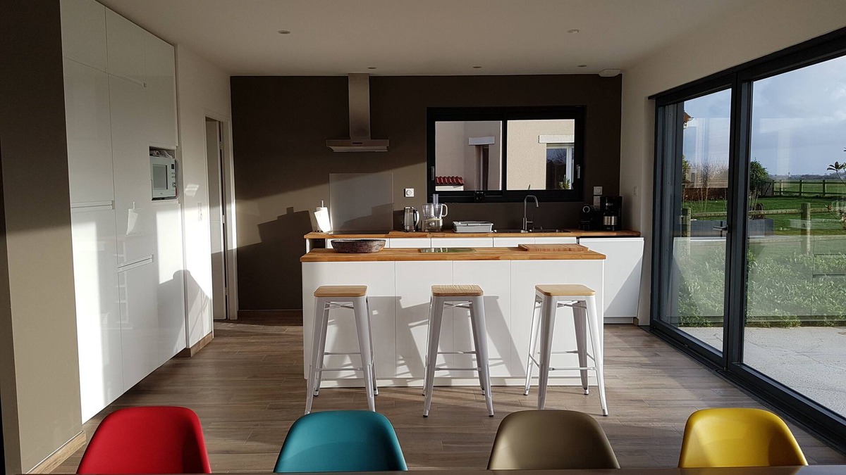 Normandy Landing Beaches House | Modern wooden house in a seaside village, landing beaches