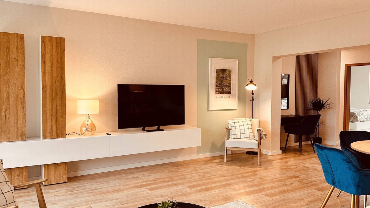 Dinslaken Apartment | 'Moderne Wohnung 89m2' with Balcony and Wi-Fi