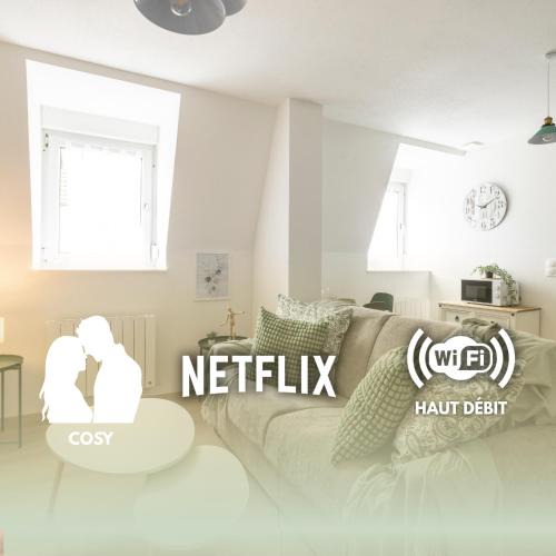 Mulhouse Apartment | MonSéjourCosy - Le Cottage - Studio - Cosy - Netflix