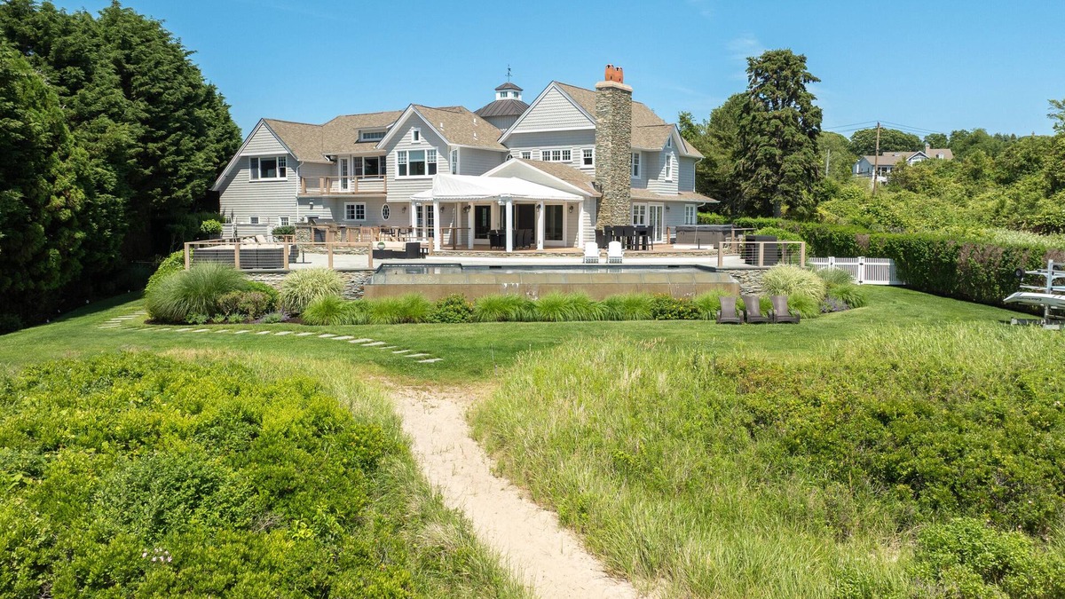 Montauk House | Montauk Waterfront Home: 125' Private Beach, Lake Views, Infinity Pool & Sunsets