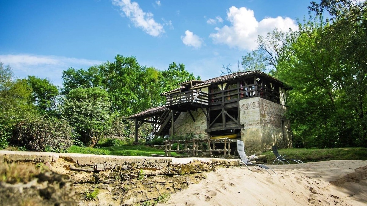 Saint-Cricq-Villeneuve House | Moulin de Saint Cricq, Unusual cottage by the river with swimming pool and sauna