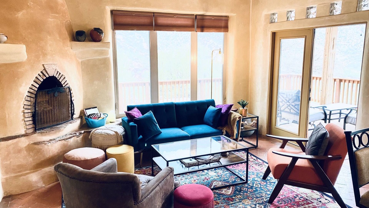 Jemez Springs House | Mountain Adobe Home in Jemez Springs, NM w/seasonal Hot Tub