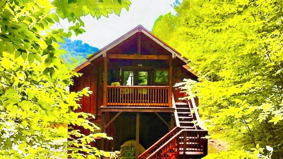 Maggie Valley Apartment | Mountain Getaway with Waterfall in The Heart of Maggie Valley.