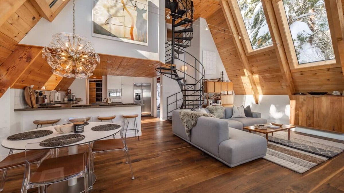 Tahoe City Cabin | Mountain Modern The Tahoe A-Frame w/Private Pier!