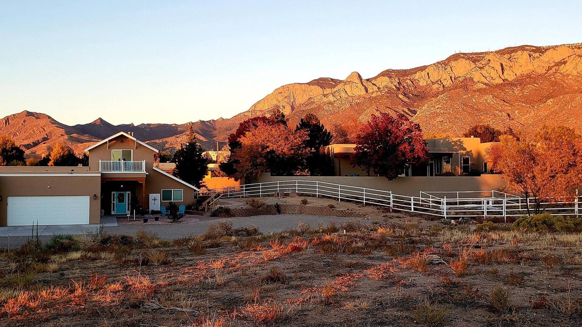 North Albuquerque Acres Apartment | Mountain, Sunset and City light views! Country feel, city access!