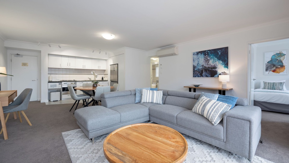 Perth Central Business District Apartment | Mounts Bay Stay Two Bedroom Apt. Near Kings Park - Free Parking - Wi-Fi