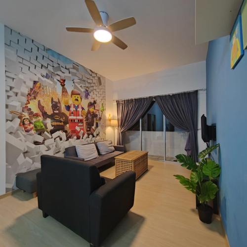 Tanah Rata Apartment | Muji Style brick themed Cameron Highland Homestay FREE Netflix