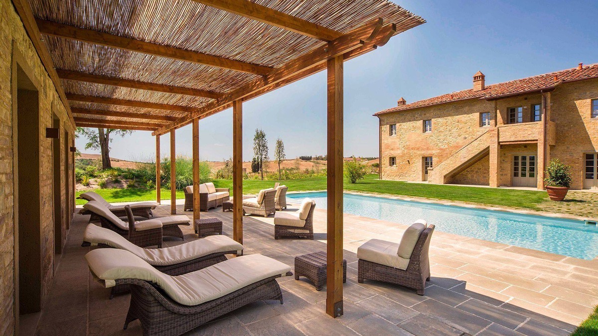 Castelfalfi Villa | My Rental Homes - Antico Casale with pool and garden all around the property