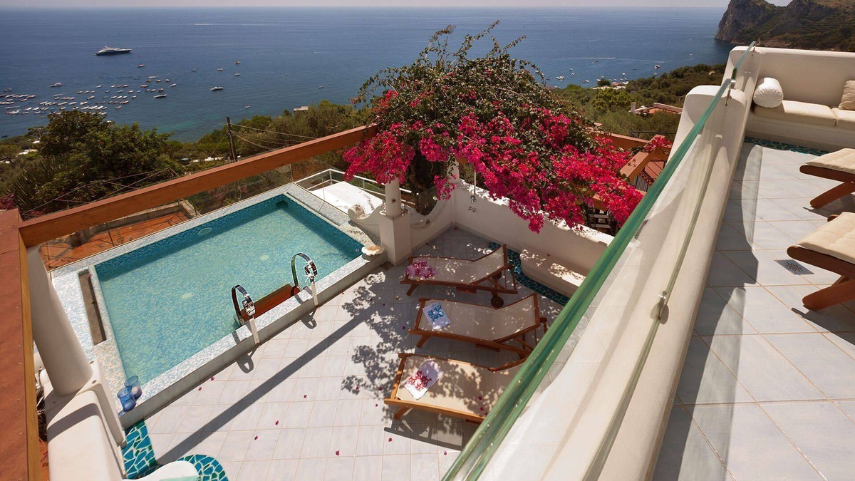 Nerano Villa | My Rental Homes - Villa delle Sirene with panoramic pool, terraces and jacuzzi