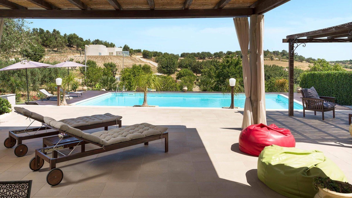 Casale Modica Villa | My Rental Homes - Villa Almond with salted-water swimming pool and huge terraces