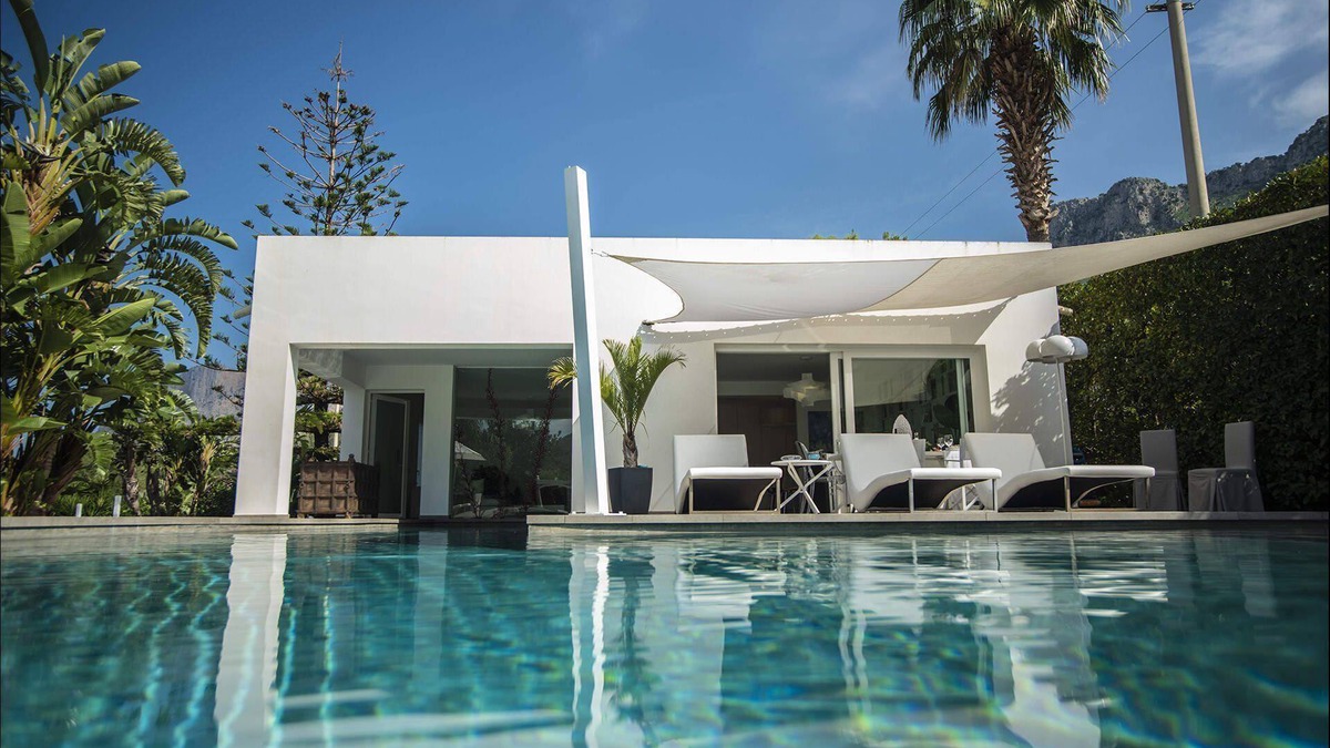 Cinisi Villa | My Rental Homes - Villa Corallo with private pool surrounded by a lush garden