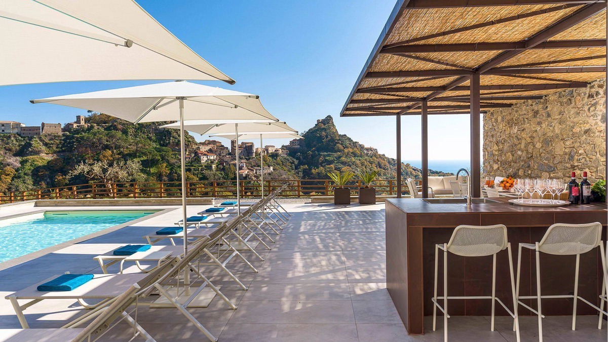 Savoca Villa | My Rental Homes - Villa Zafferano with swimming pool, terrace and sea view.