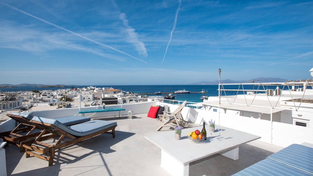 Mykonos House | Mykonos Town Panorama with Private Terrace