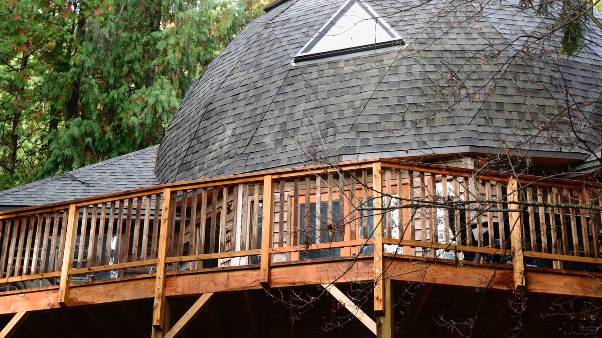Nelson Cabin | Mystical Geodesic Dome Fairyland in Cool, Shady Forest with Creek & Waterfall