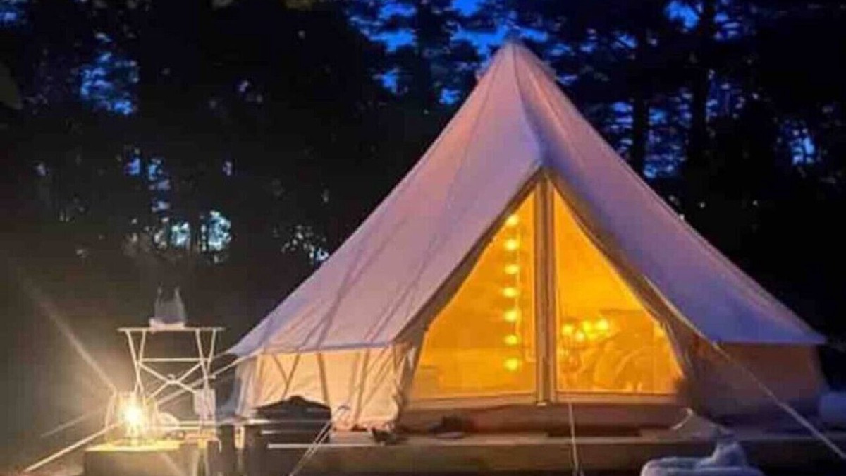 Agunnaryd RV Rental | Nature Bell-tent with lakeside view