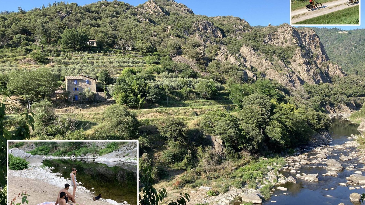Beauvene House | Nature gîtes on the Dolce Via in an olive grove in Ardèche (green cycling route)
