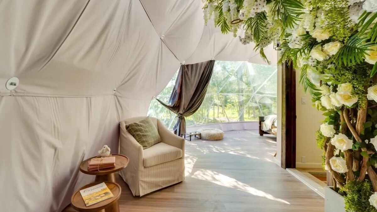 Monticello Cabin | Nature Lovers Geodome - Unique Escapes "Nature Lovers" Geodome Getaway!
