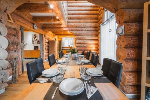 Olbronn House | Naturstammhaus mit Sauna, coffee and tea for free